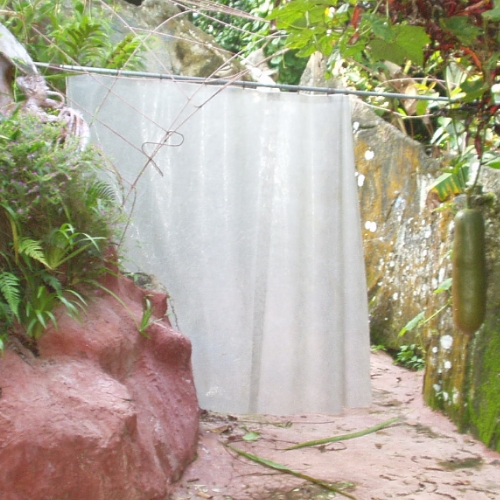 SHOWER CURTAIN -- Silicone and Glass Fiber Mat