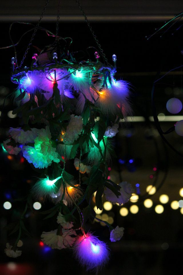 DIY Chandelier - LED Flower Blossoms (controlled With Arduino)