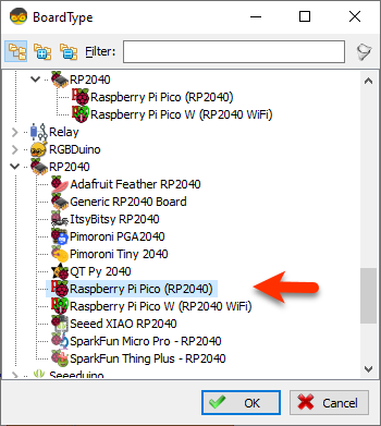 Start Visuino, and Select the Raspberry Pi Pico (RP2040) Board Type