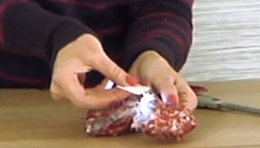 Finish by Inserting the Light Into Your Bow