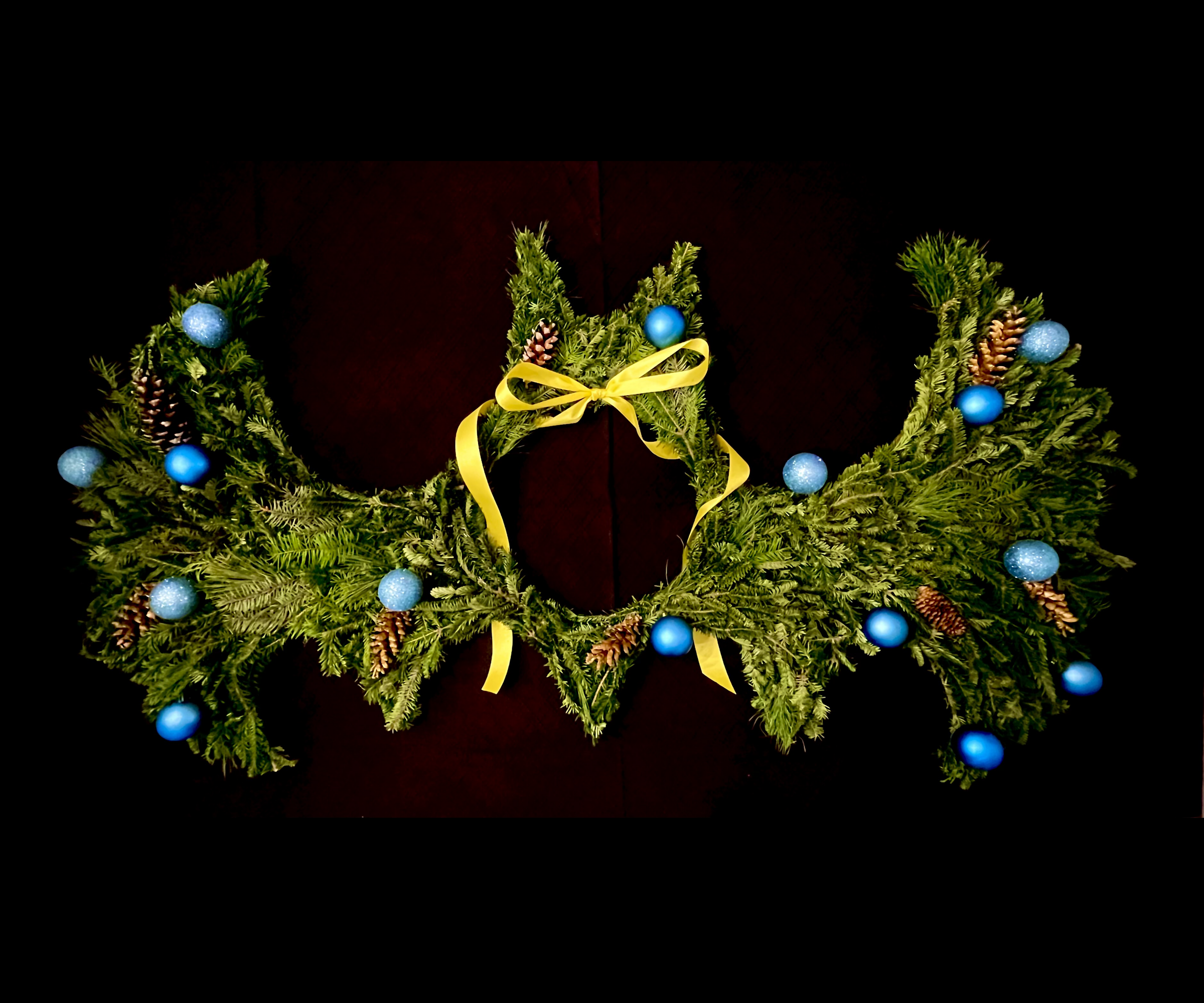 Bat-Wreath! Batman Logo Superhero Christmas Wreath