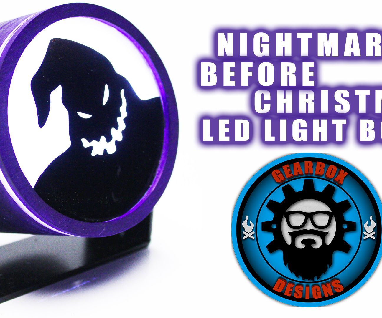 Building a rad Nightmare Before Christmas Light Box