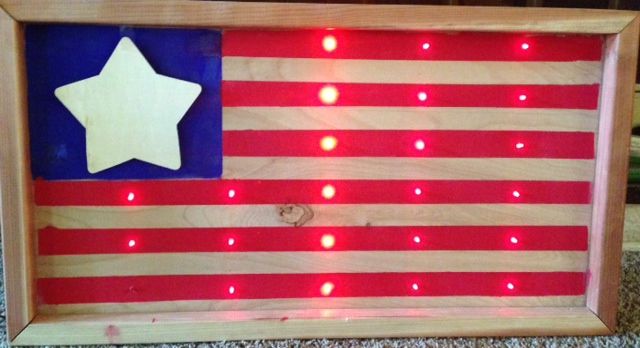 LED American Flag.