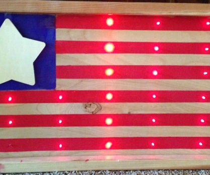 LED American Flag.
