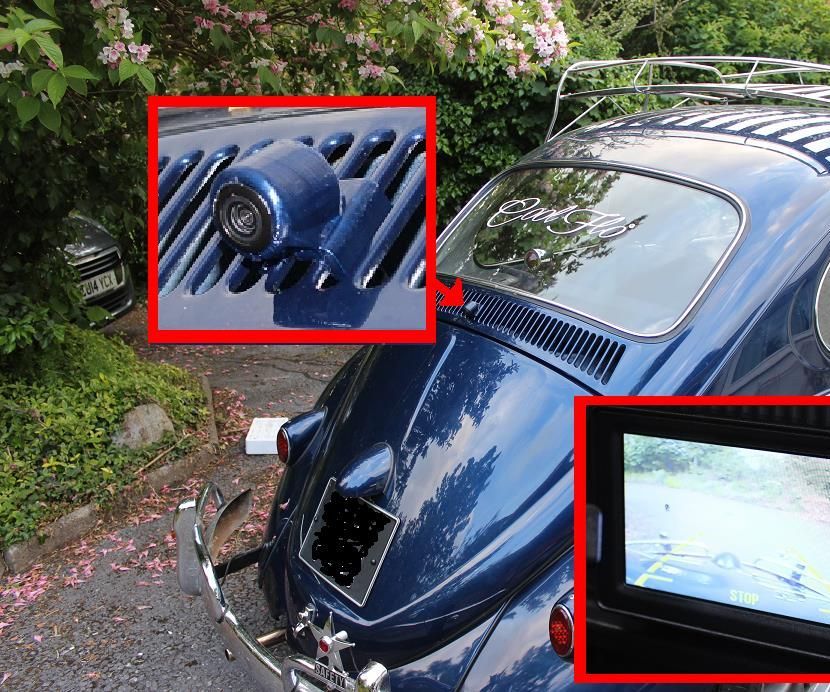 VW Beetle Rear View Camera