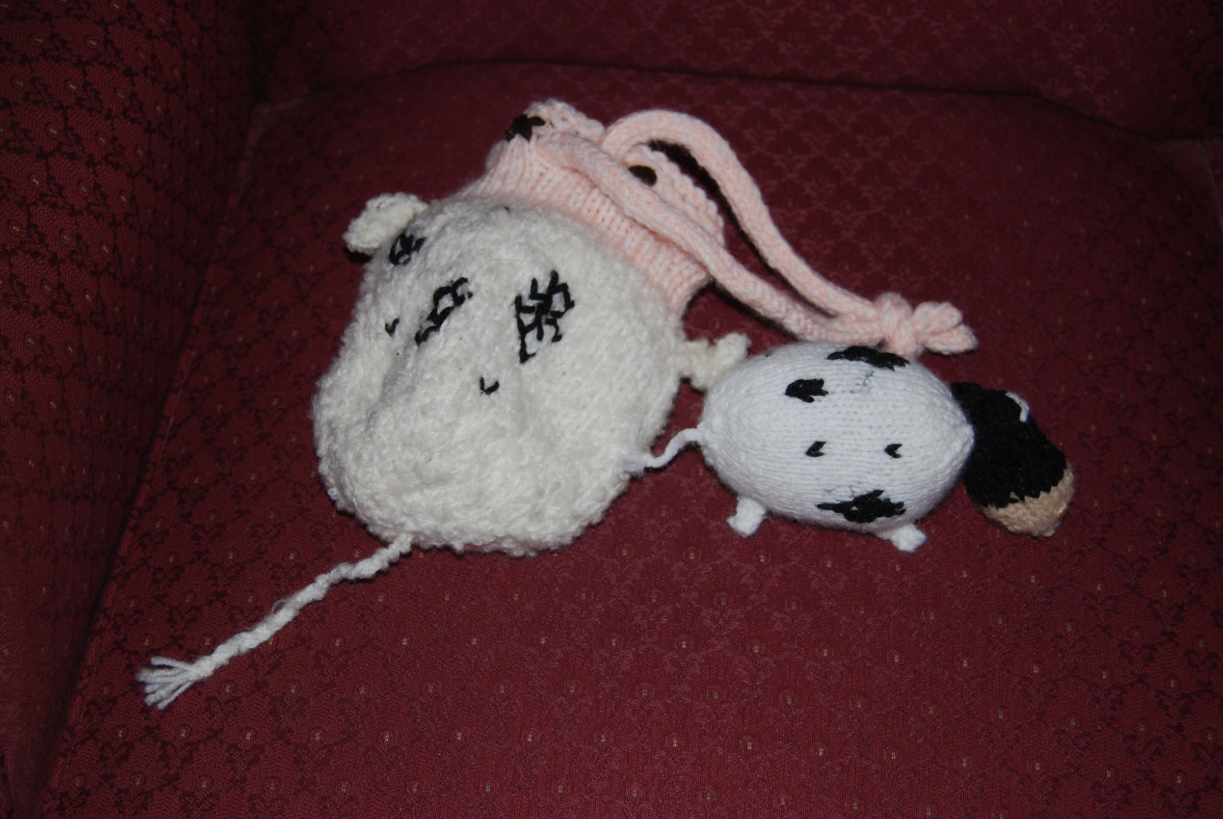 Little cow and bag
