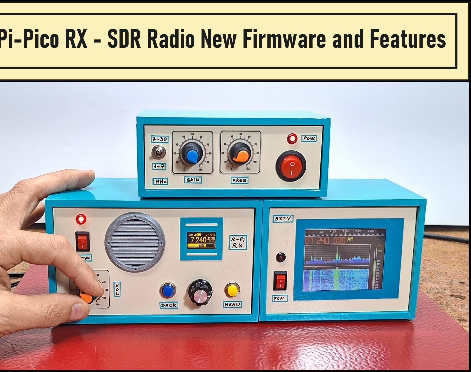 Pi-Pico RX - SDR Radio With New Firmware and Features