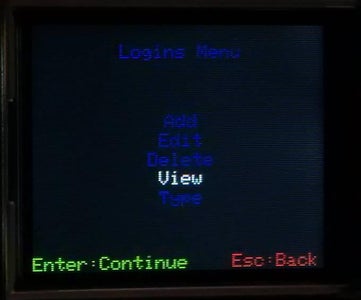View Login From SD Card