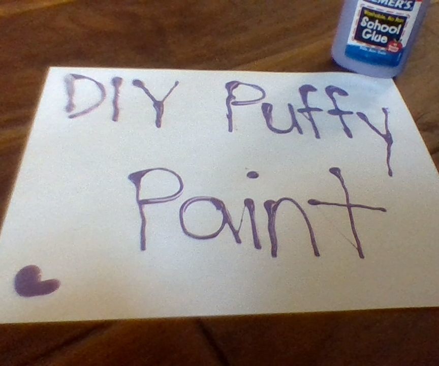 DIY Puffy Paint 