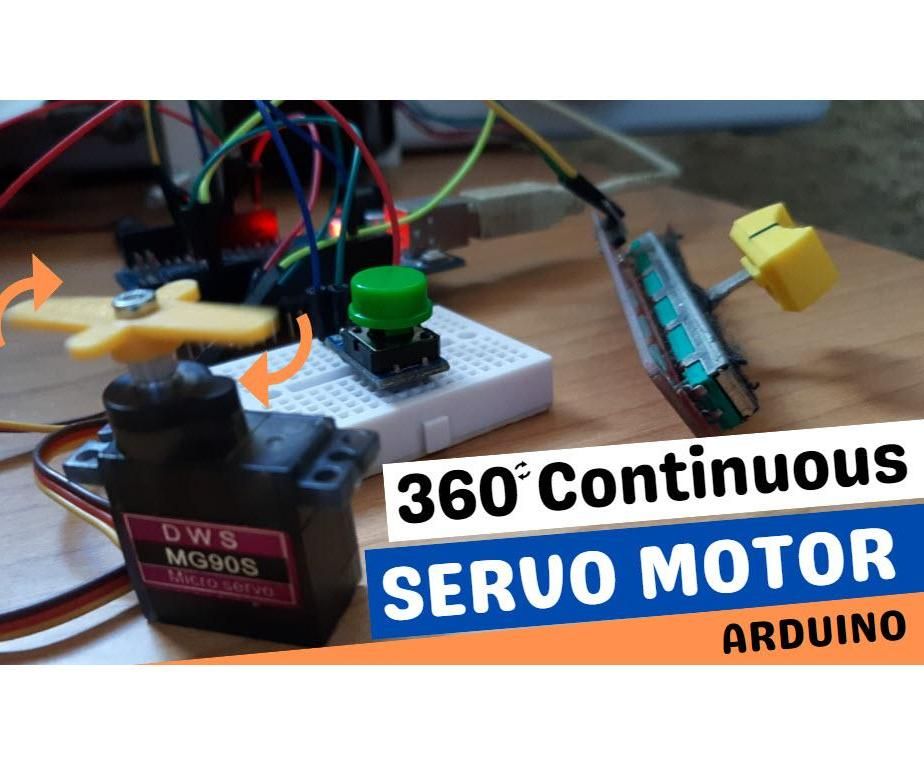 How to Control a 360 Continuous Servo Motor Using Arduino