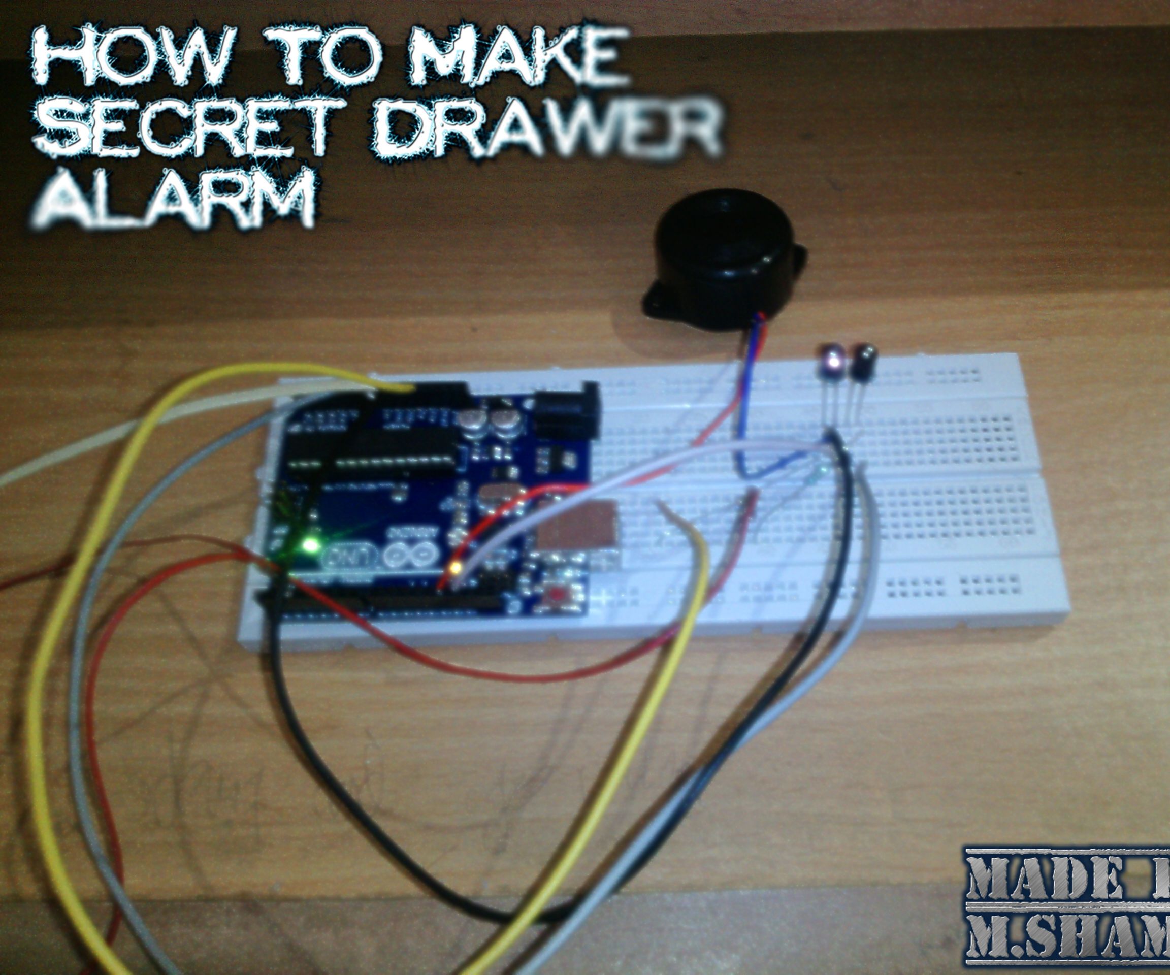 How to Make Secret Drawer Alarm
