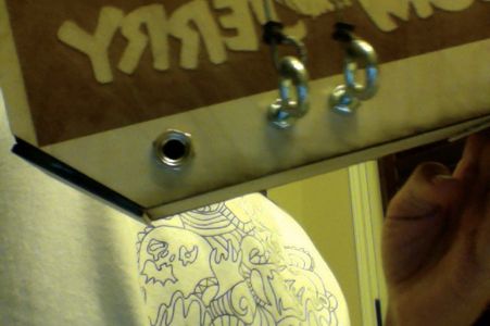 Amplifier and Guitar String Anchors on the Guitar Body