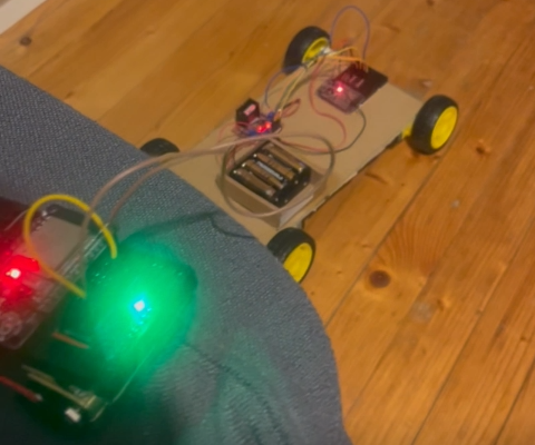 Hand Contrtolled Robotic Car