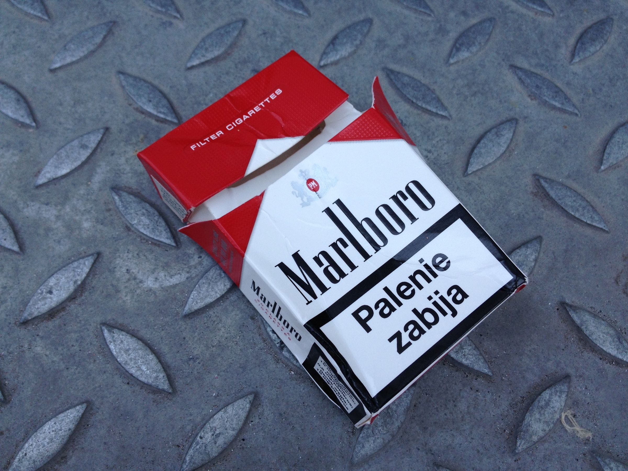 Coin Pouch With a Used Cigarette Box