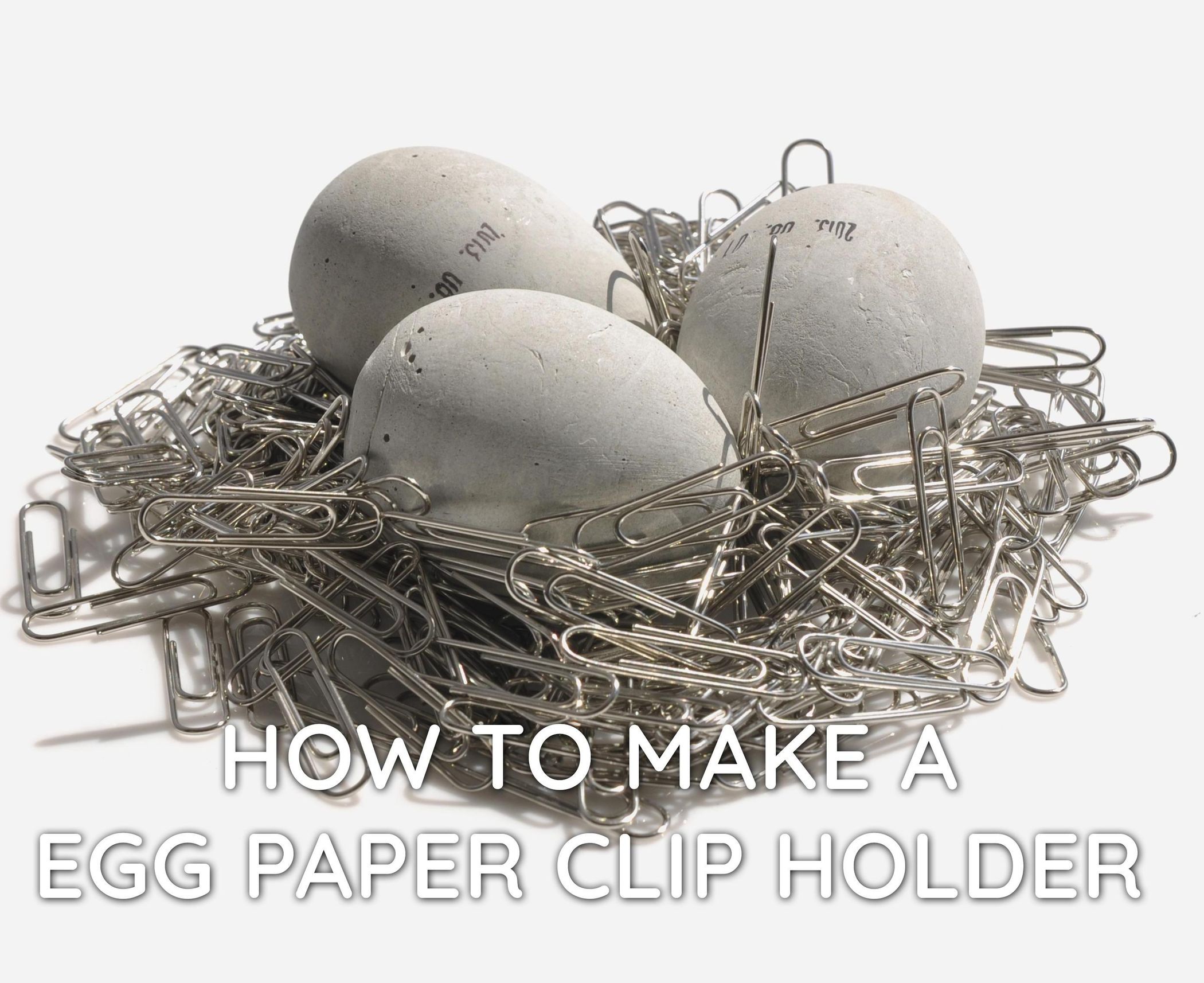 Egg Paper Clip Holder 5 Steps (with Pictures) Instructables