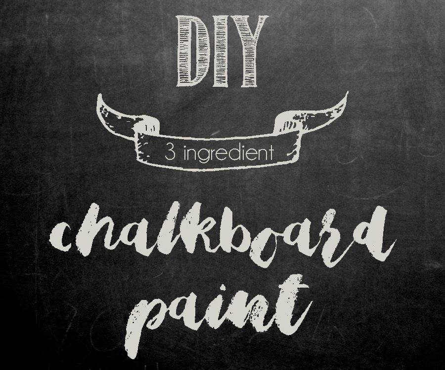 3 Ingredient Chalkboard Paint