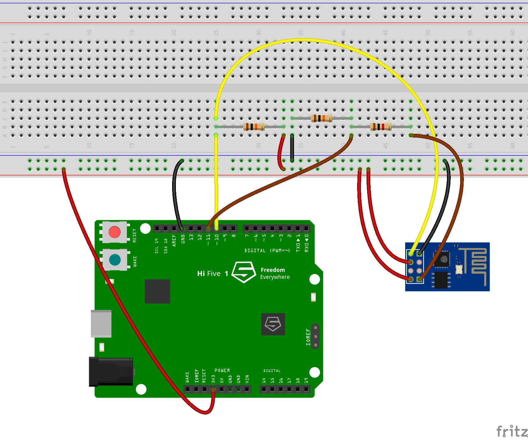HiFive1 Arduino Board With ESP-01 WiFi Module Tutorial