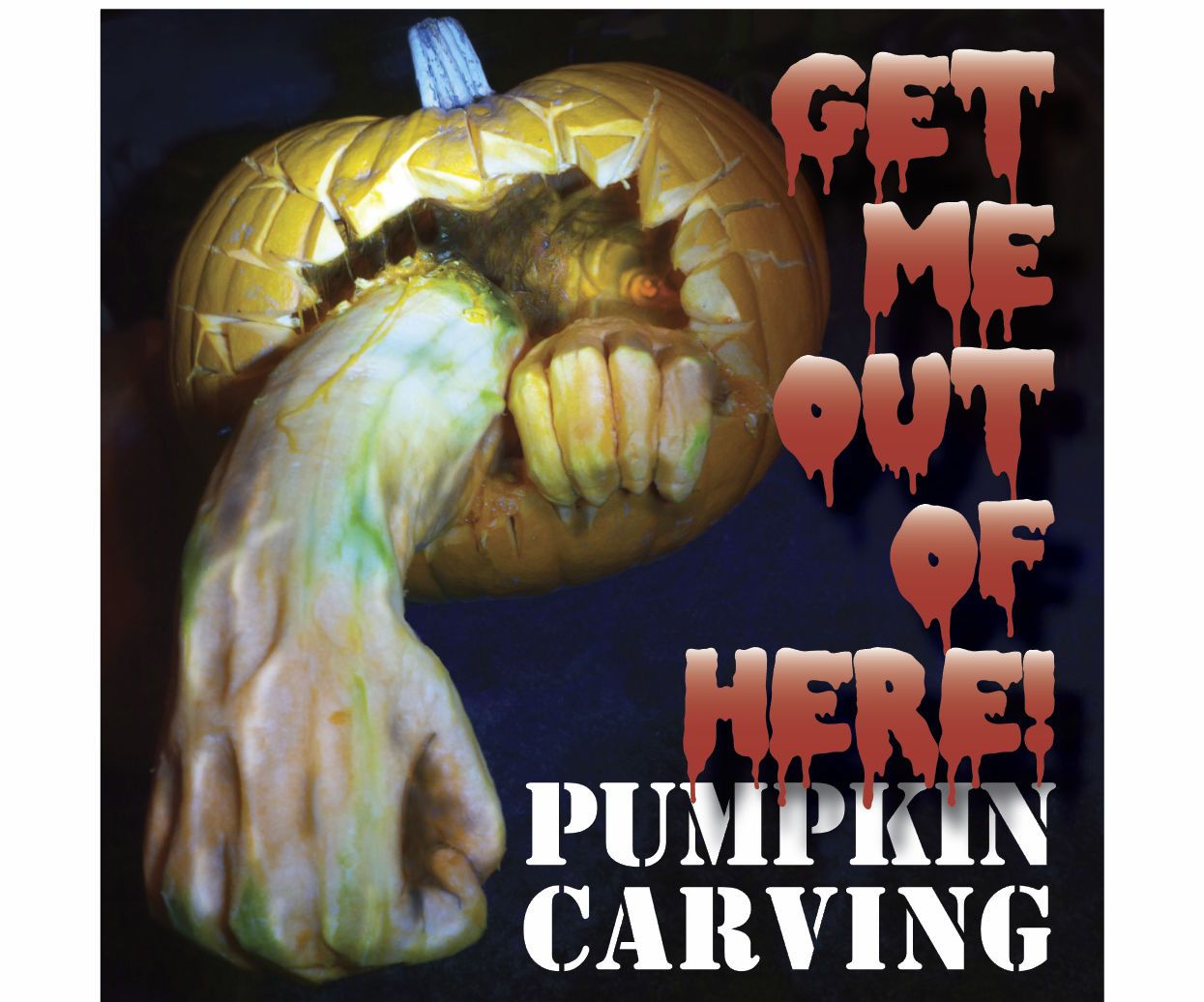 "Get Me Out of Here!" Pumpkin Carving