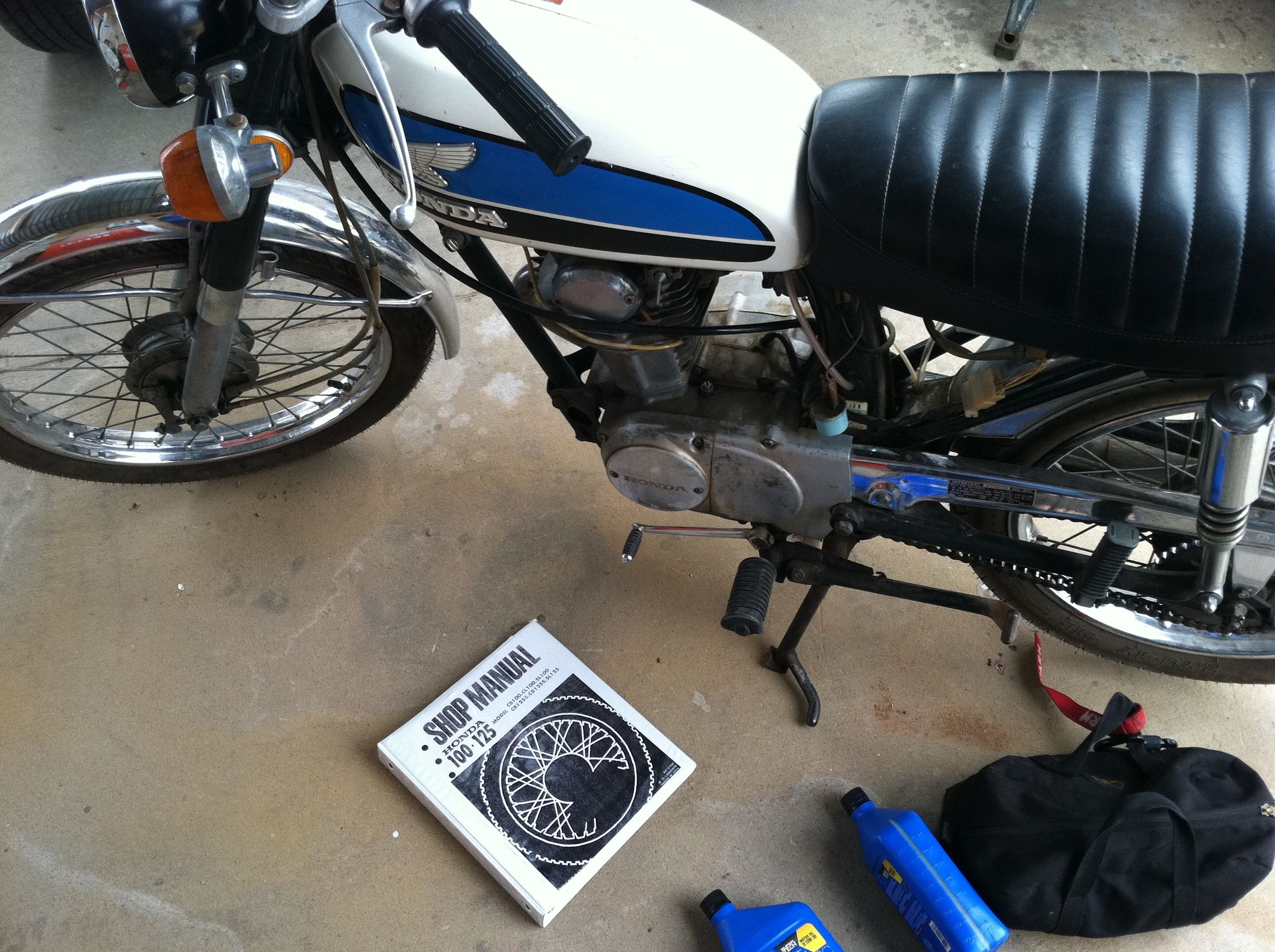 Change the Oil in a Vintage Honda CB100