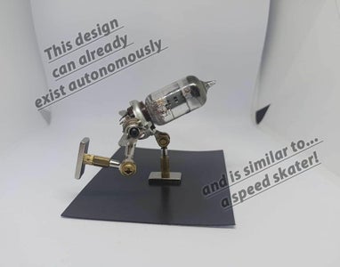 Assembling the Leg From Galvanized Clamps and Brass Posts