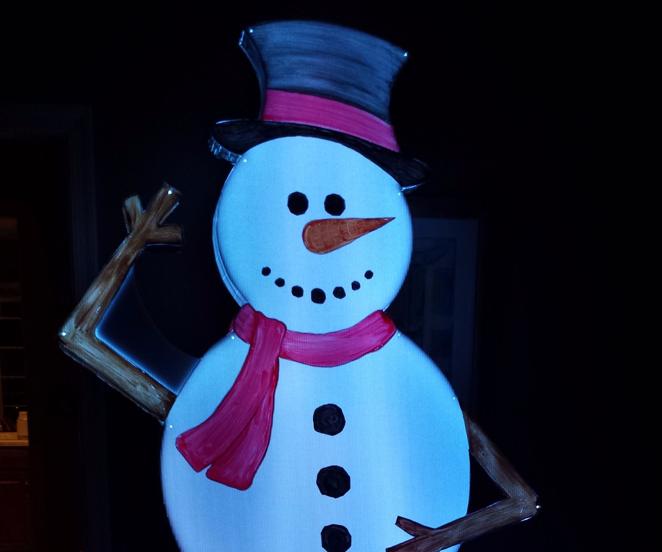 8 Foot LED Snowman