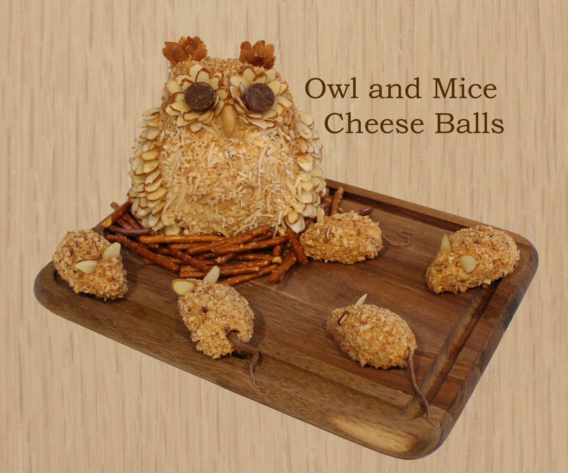 Owl and Mice Cheese Balls