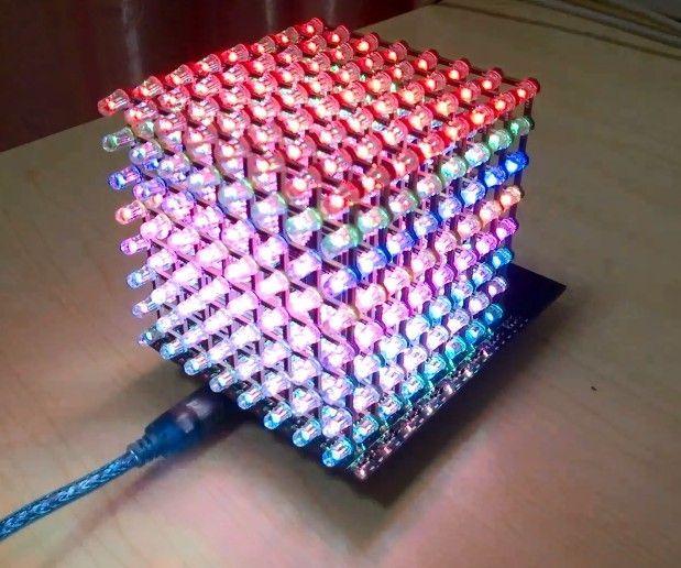 Use 8x8x8 RGB Led Cube With Arduino