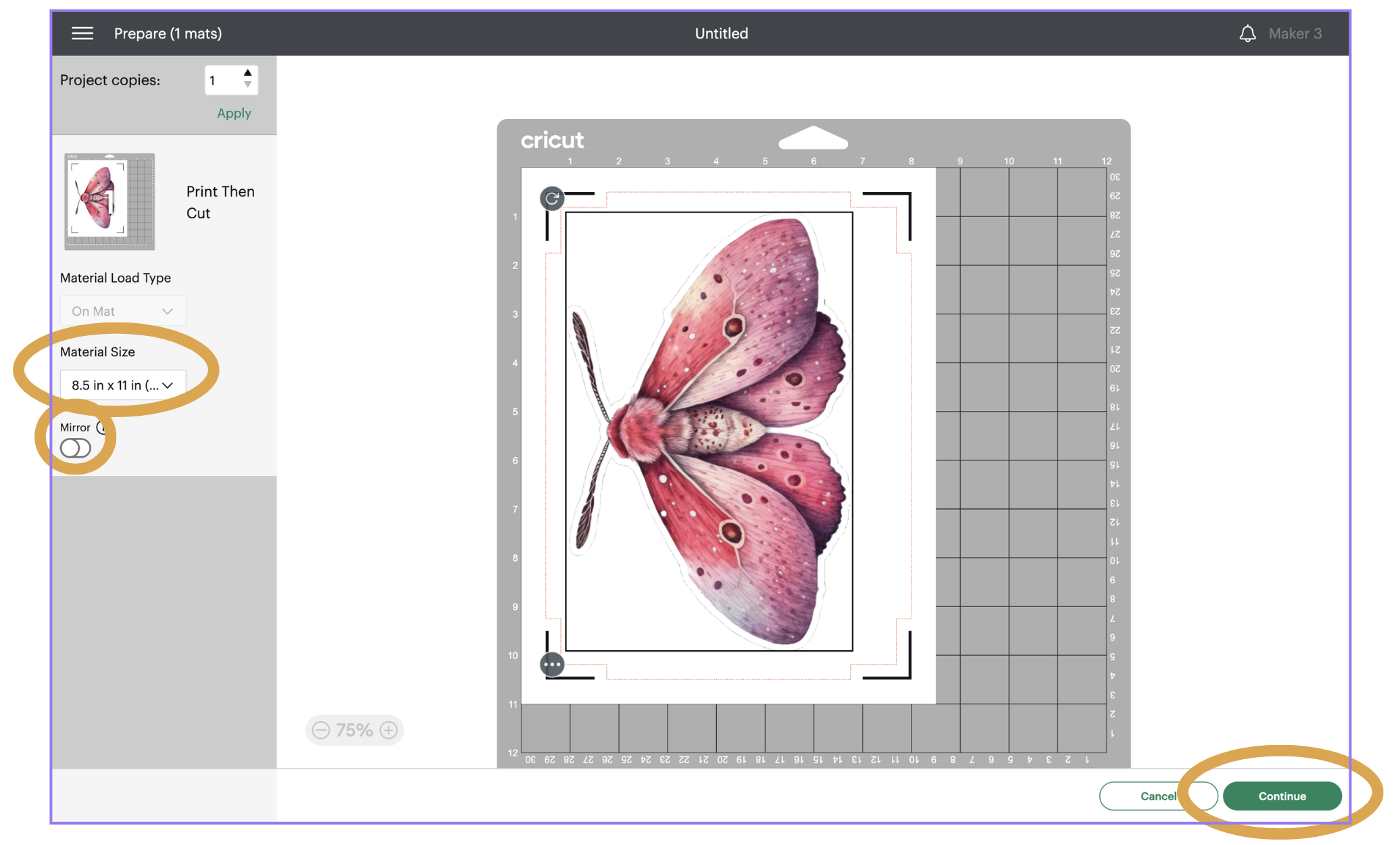 Print and Cut Heat Transfer Vinyl Using Cricut : 22 Steps (with ...
