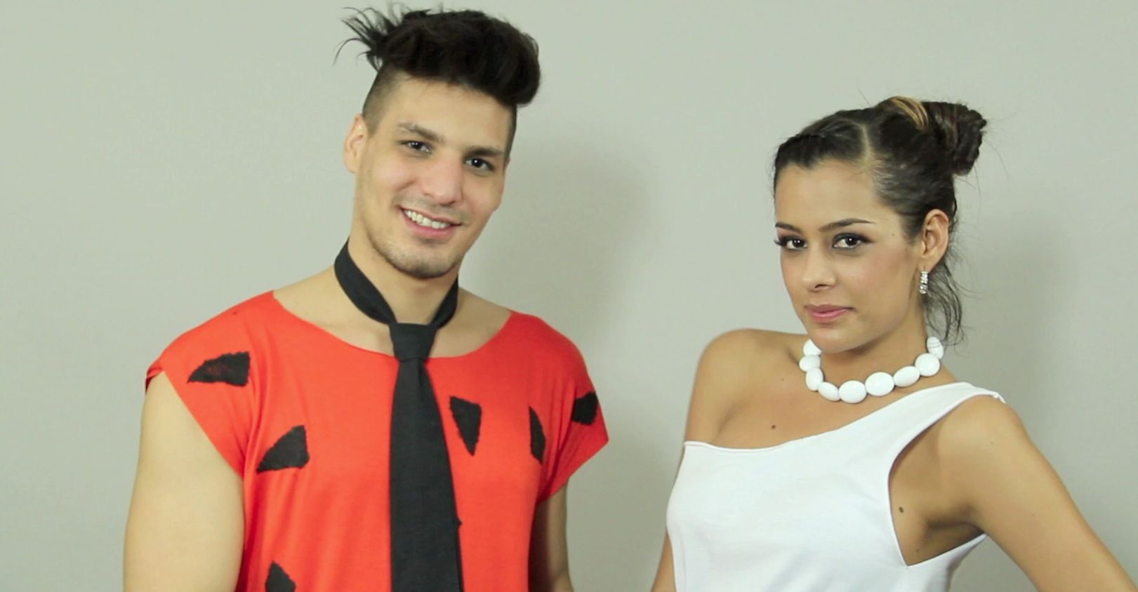 50th Anniversary Flintstones Halloween Costume With Larissa Riquelme