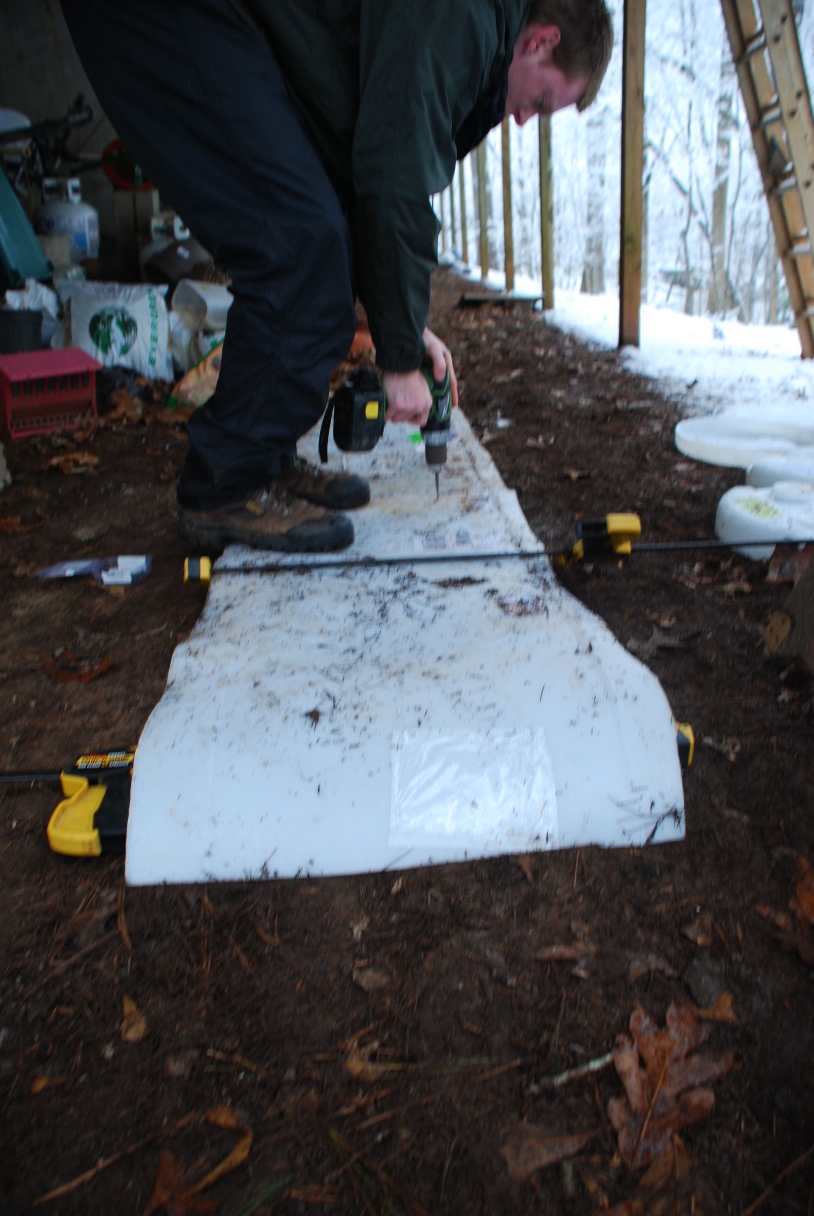 Homemade Snow Sled 4 Steps Instructables