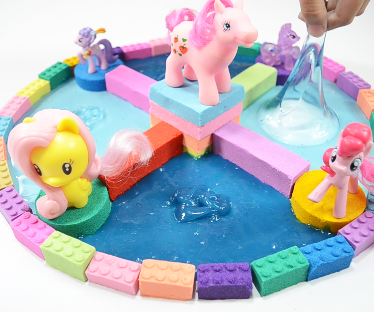 How to Make Kinetic Sand Playground for Unicorn Toys | Slime for Kids
