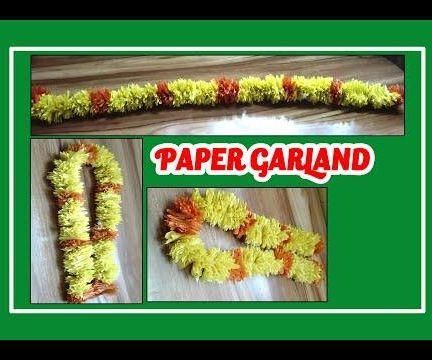GARLAND FROM CREPE PAPER