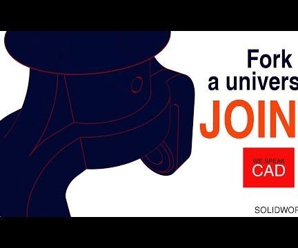 SolidWorks video tutorial | How to model a Fork of a universal joint in SolidWorks | @WeSpeakCAD