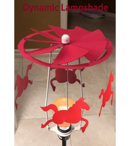 Dynamic Lampshade Inspired by Traditional Chinese Zoetrope Lantern