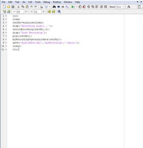 Code in MATLAB