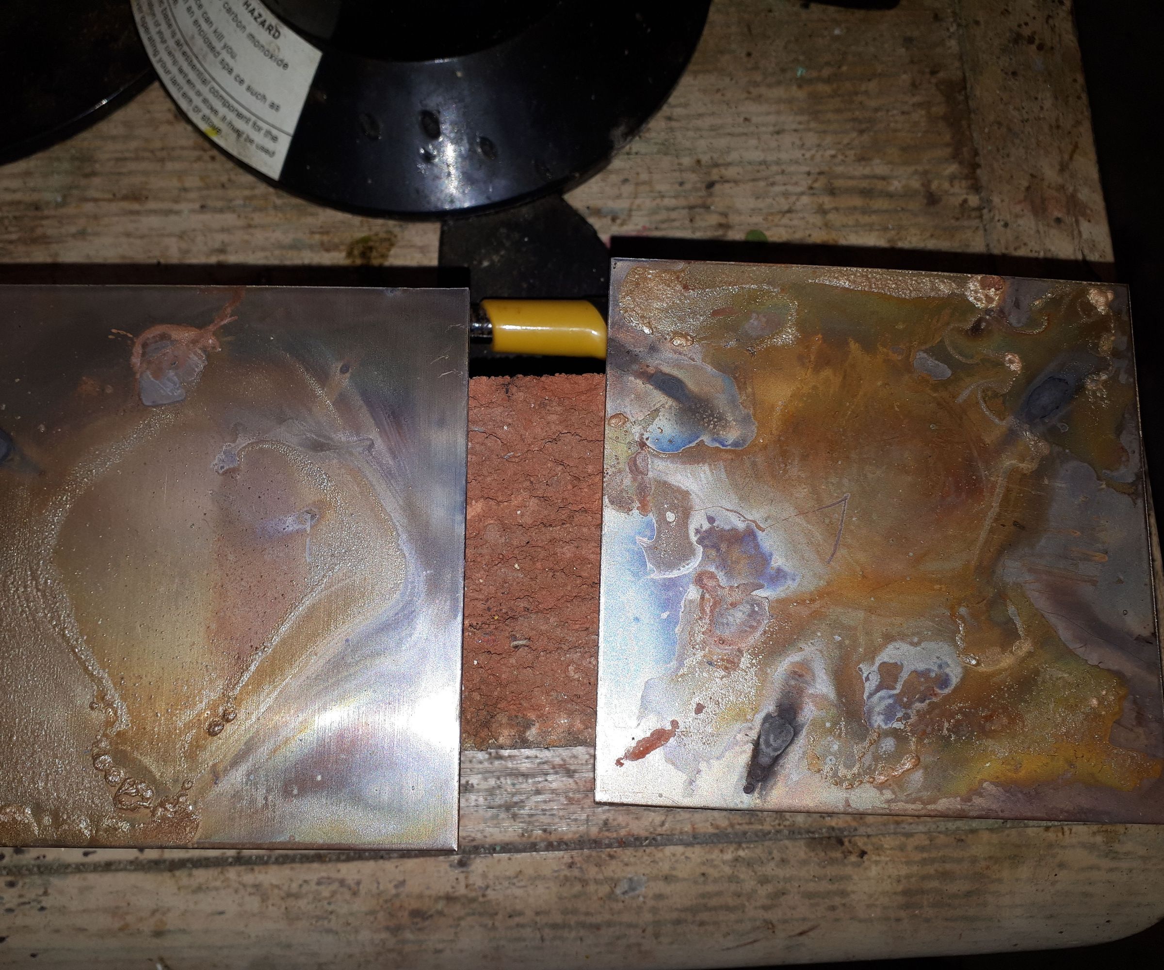 Gold Plated Steel With Propane (High Heat Method).