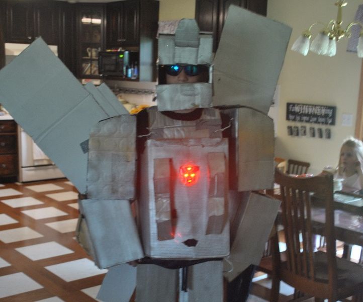 Silverbolt Transformer Costume With LEDs