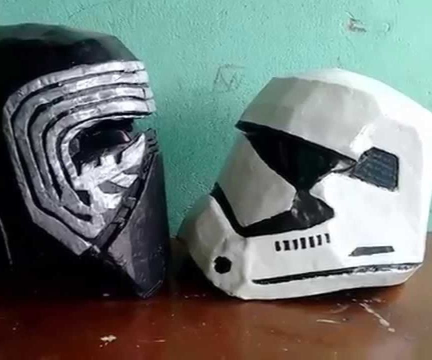 Helmet Stormtrooper New Cardboard (Star Wars - the Awakening of Force)