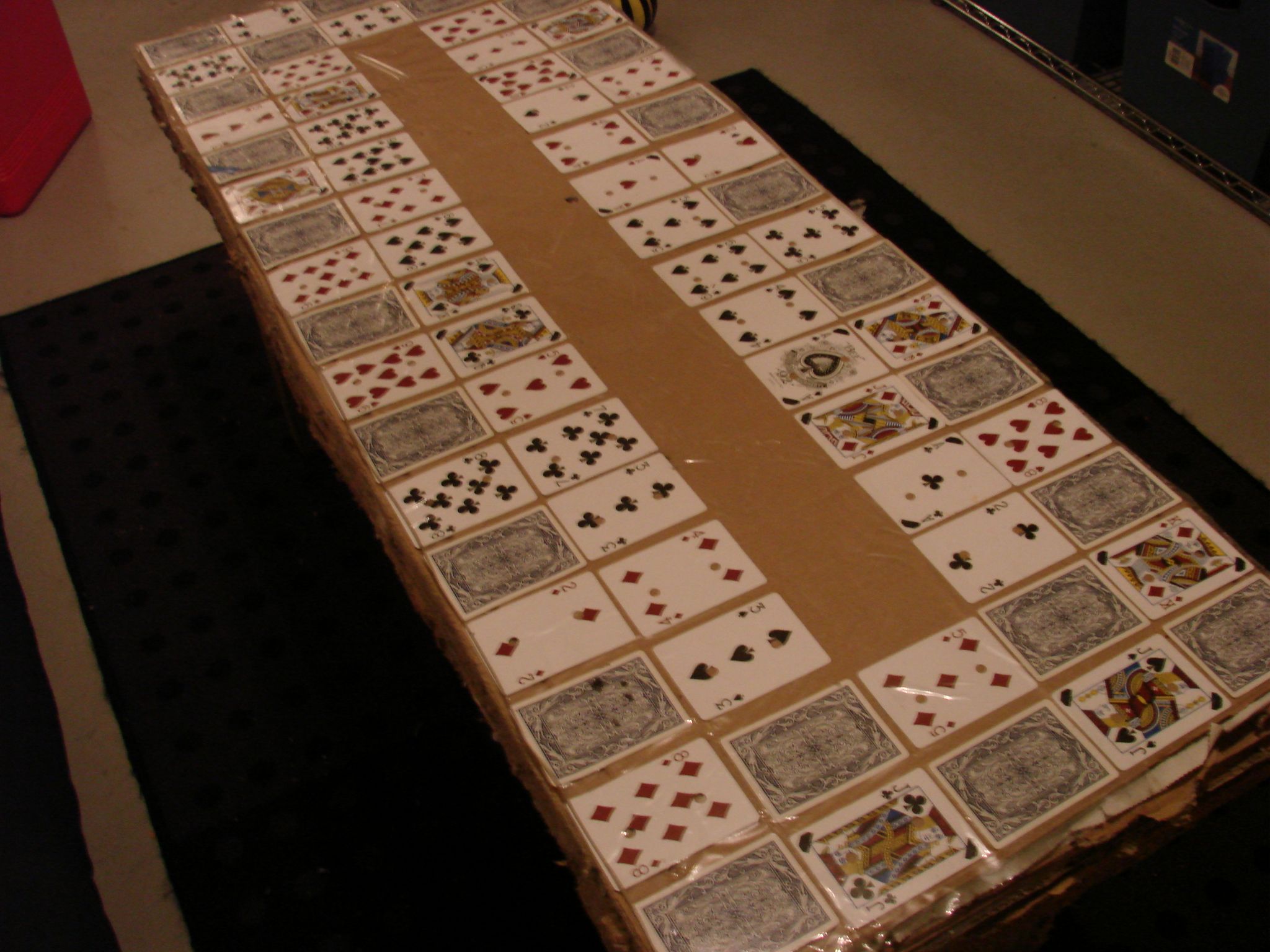 Cardboard "Card" Table