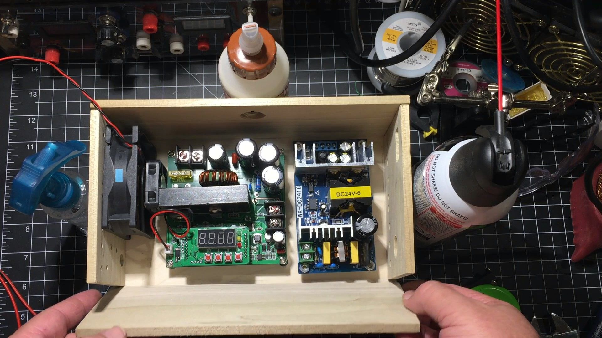 DIY High Voltage 8V-120V 0-15A CC/CV Small Portable Adjustable Bench ...