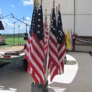 Flag Display Base: 7-Flag Adjustable Angle Bouquet