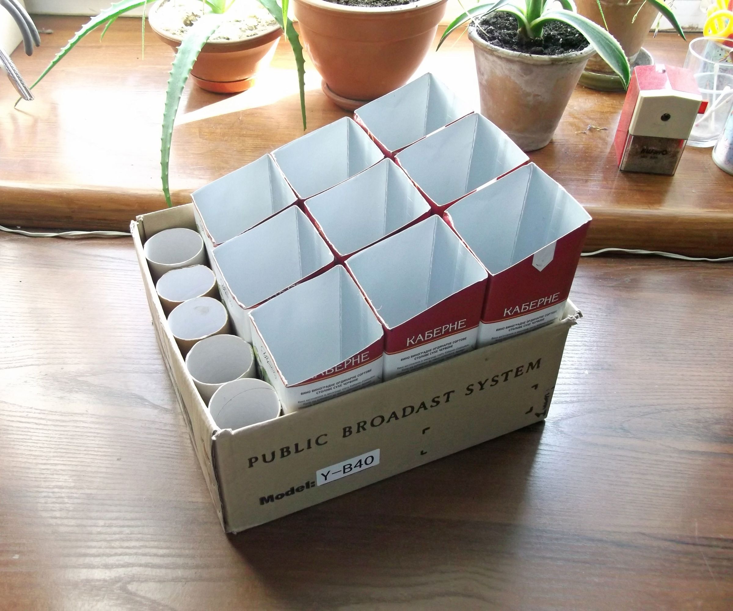 Organizing With Tetra Paks