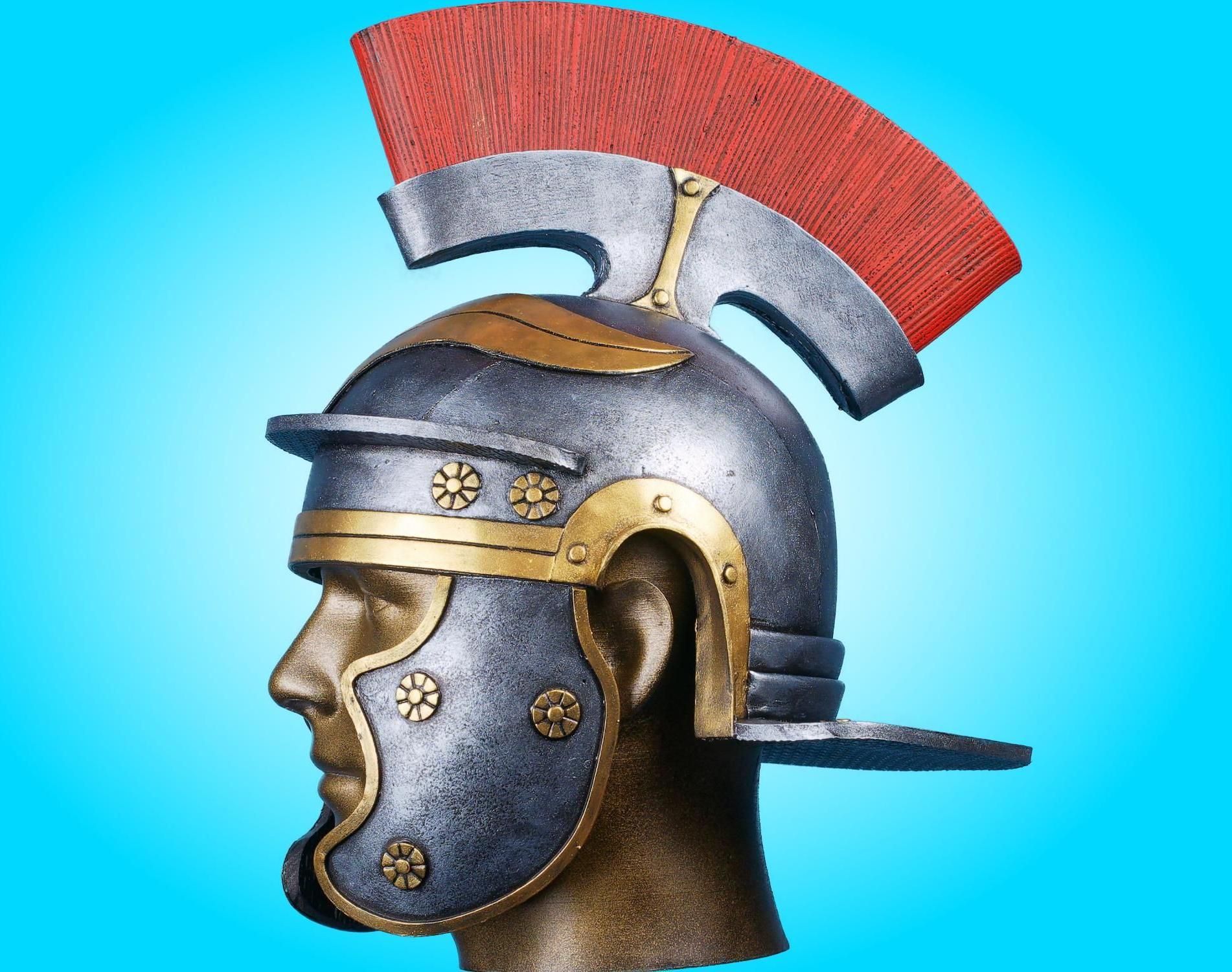 Make a Roman Helmet From a Floormat!