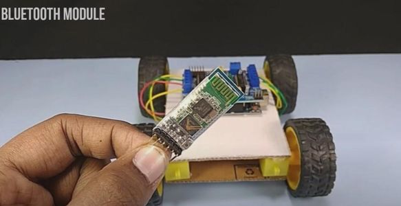 Mounting the UltraSonic Sensor & Bluetooth Module Into the Chassis: