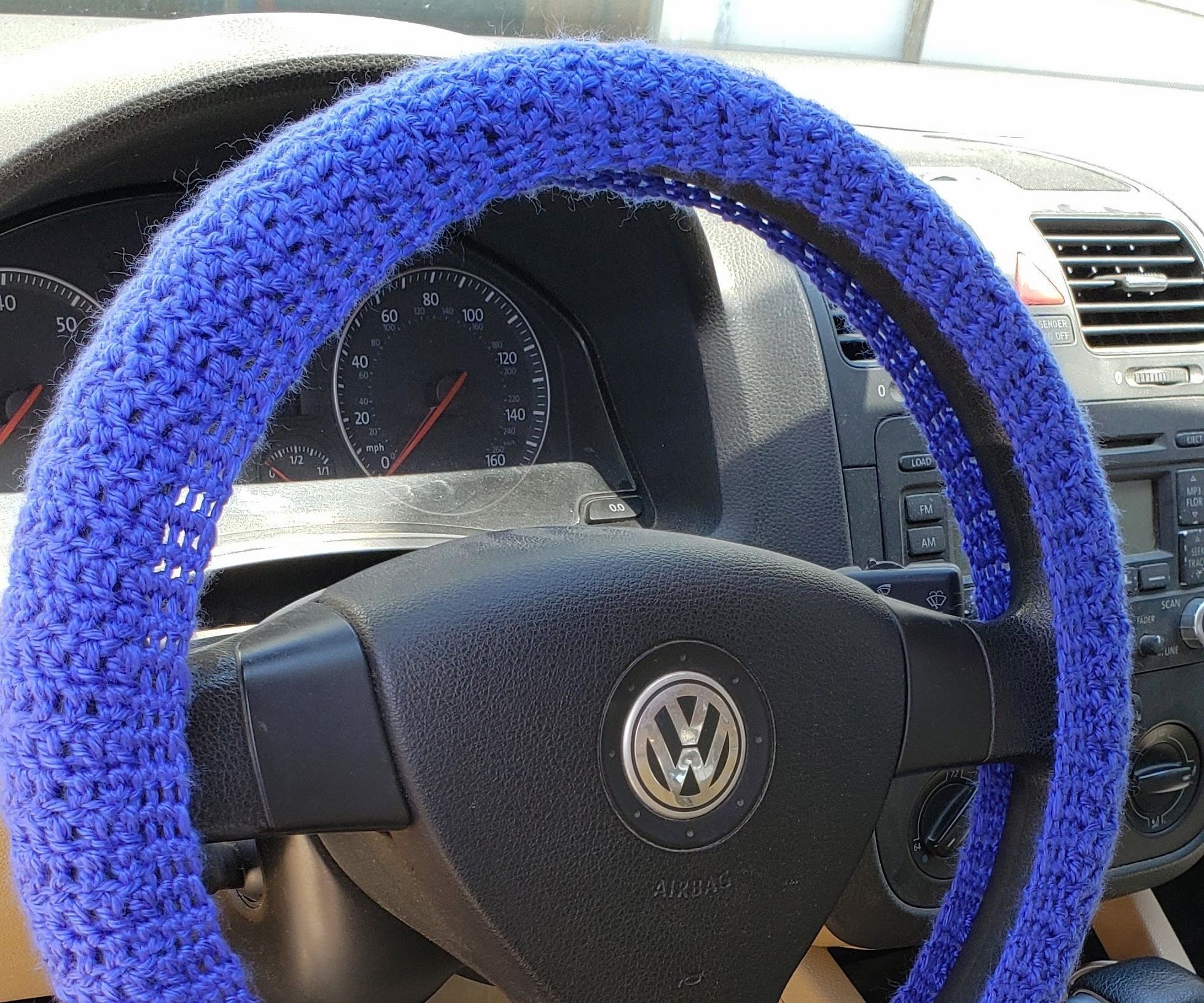 Crochet Steering Wheel Cover