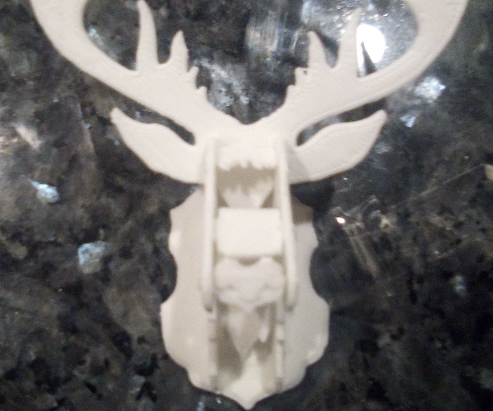 3D Printed Reindeer Head Decor