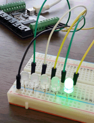 Max and Phidgets Disco LEDs