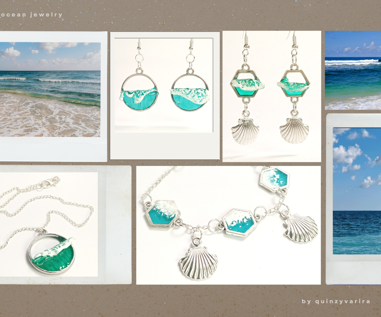 DIY Ocean Inspired Jewelry From UV Resin