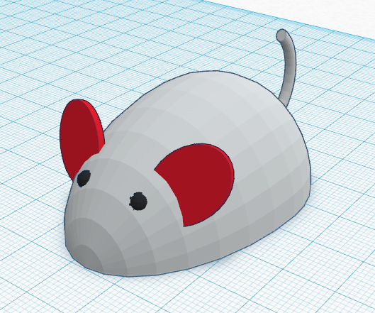 Ally老师TinkerCAD蛋宝宝系列（三）小老鼠