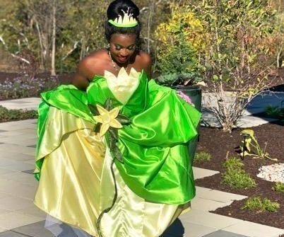 green emerald velvet dress Princess Tiana Inspired Dress  Itty Bitty Toes